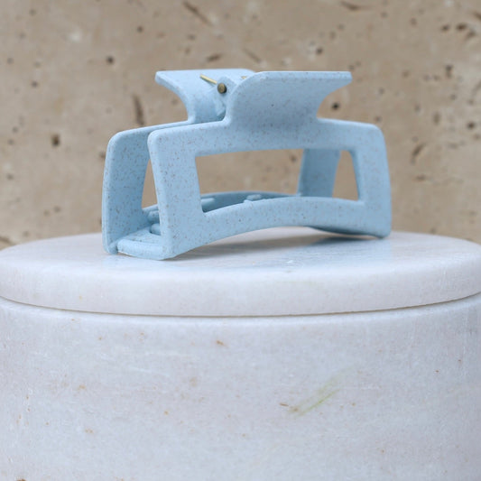 The Georgina Matte Blue Hair Clip