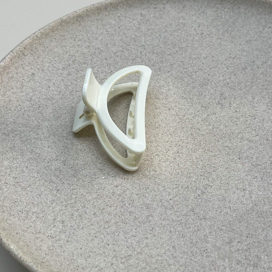 The Briella White Hair Clip