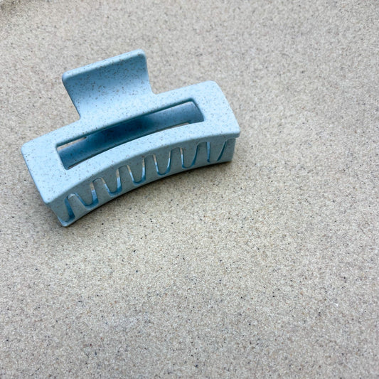 The Georgina Matte Blue Hair Clip